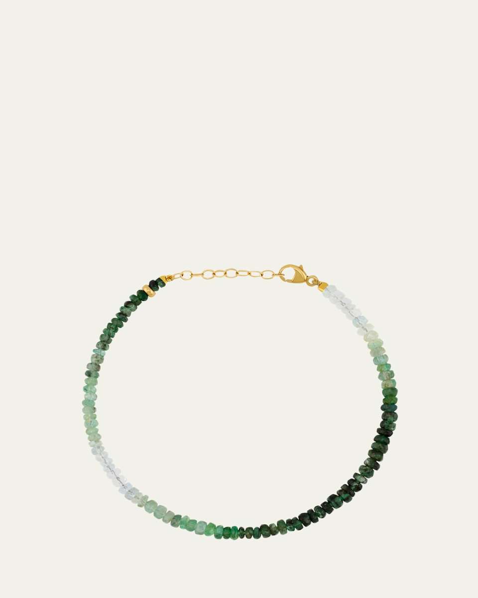 Ombré Emerald Beaded Bracelet